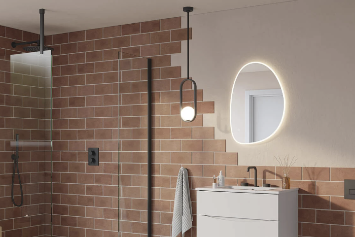 Modern Stainless Steel Pendant Light for Bathroom