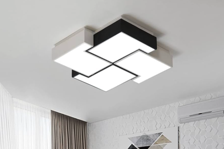 Enhance Your Bedroom with Geometric LED Ceiling Light