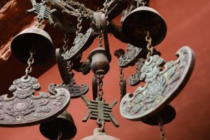Photo wrought iron chandelier