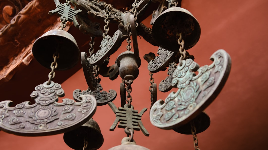 Photo wrought iron chandelier
