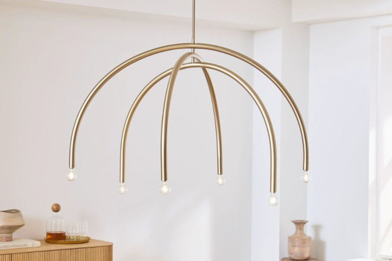 Enhance Your Space with the Borvia Curved Rotatable Arm Pendant Lamp