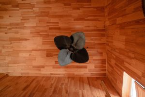 Photo leather floor lamp
