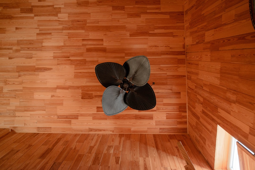 Photo leather floor lamp