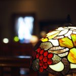 Photo stained glass floor lamp