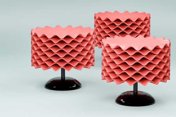 Photo terracotta table lamp