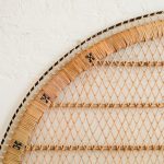 Photo color changing rattan wall sconce