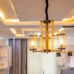 Photo smart app controlled solid wood chandelier